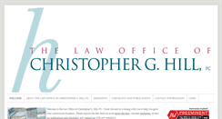 Desktop Screenshot of christopherhill-law.com