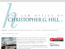 Tablet Screenshot of christopherhill-law.com